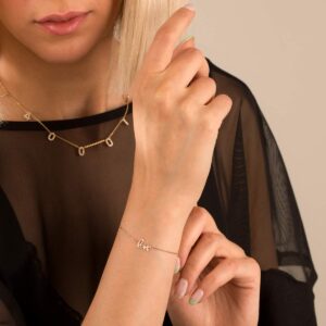 دستبند طلا WBC199    Love