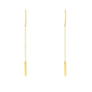 گوشواره طلا استوانه   WE574