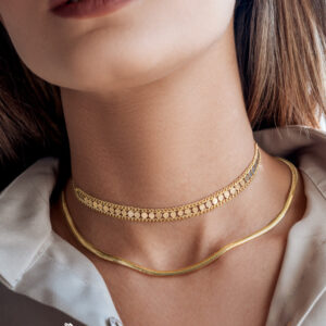 چوکر دو رج کارتیر ریز پولک   c112